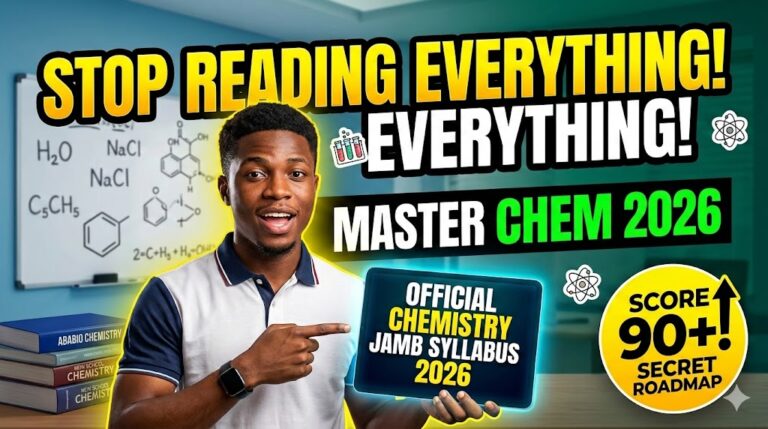chemistry jamb syllabus 2026.