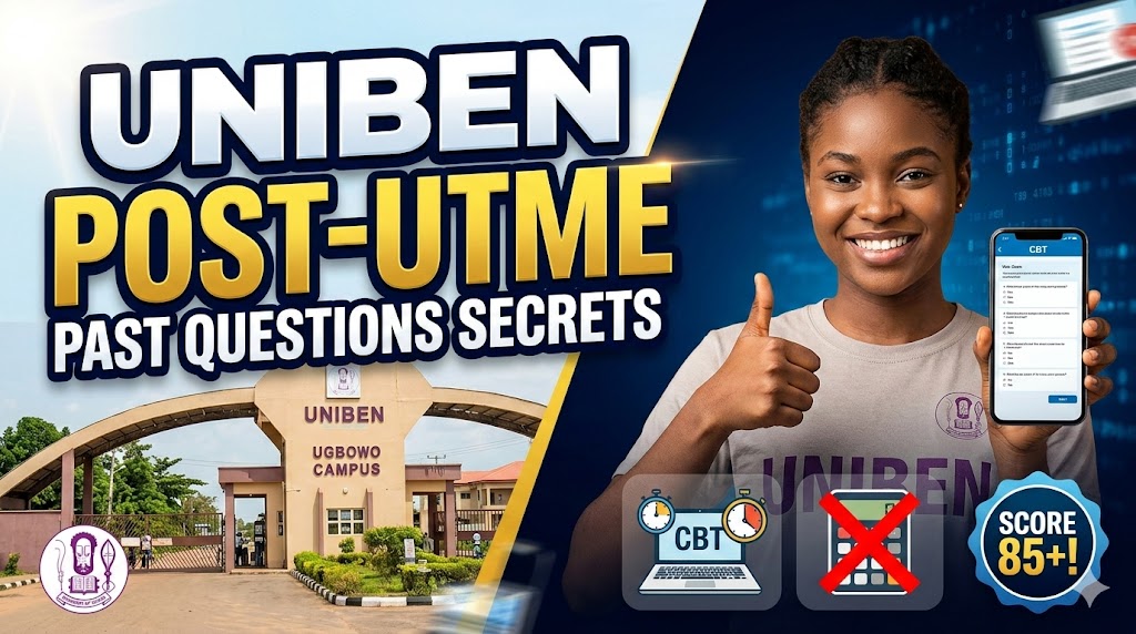 post utme past questions for uniben