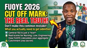 federal university of oye ekiti cut off mark