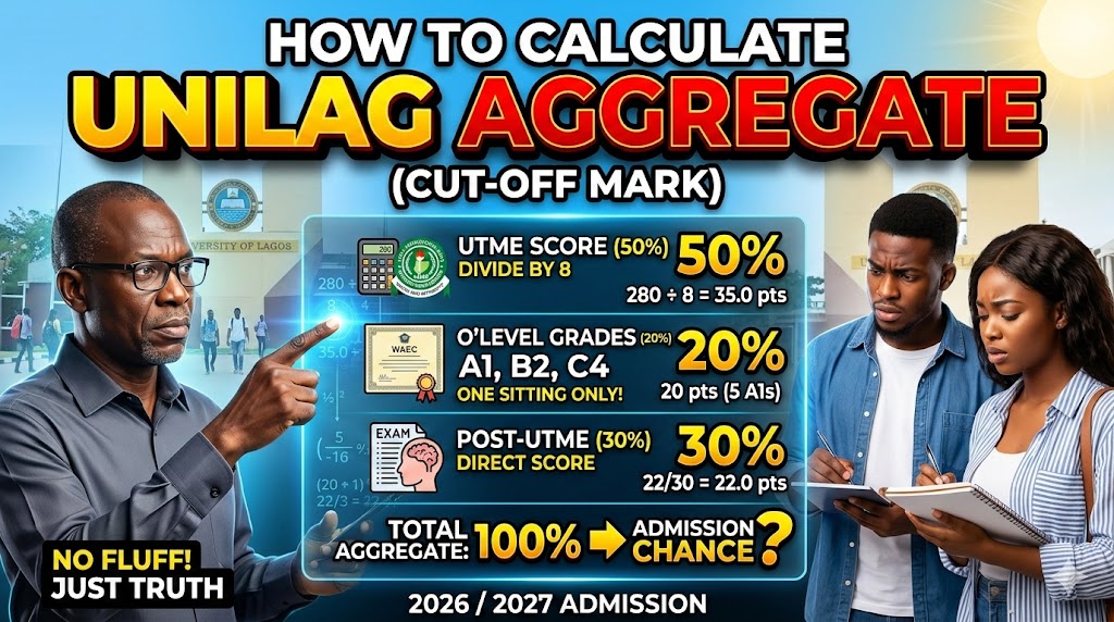 how to calculate unilag cut off mark