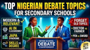 debate topics for secondary schools in nigeria