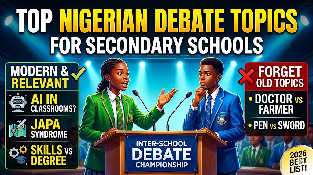 debate topics for secondary schools in nigeria