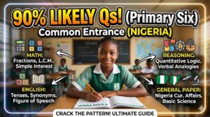 most repeated common entrance questions for primary six