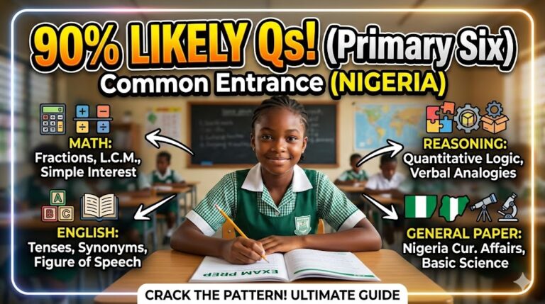 most repeated common entrance questions for primary six