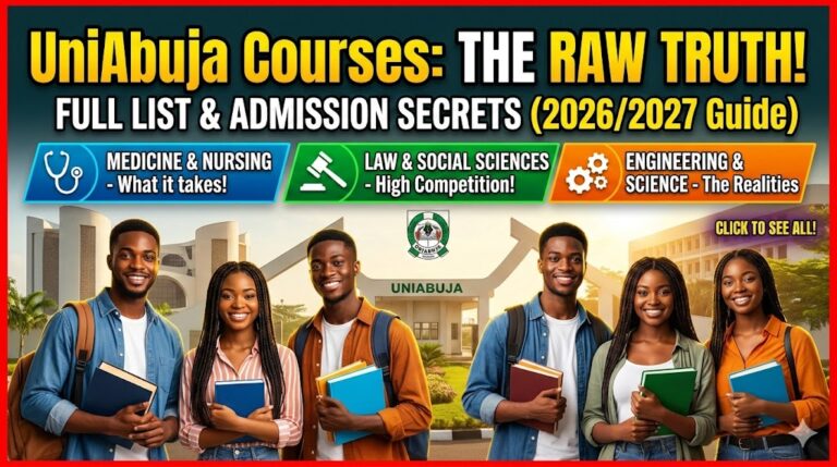 List of courses offered in university of abuja