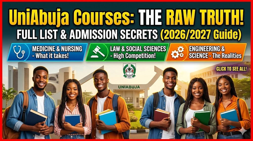 List of courses offered in university of abuja
