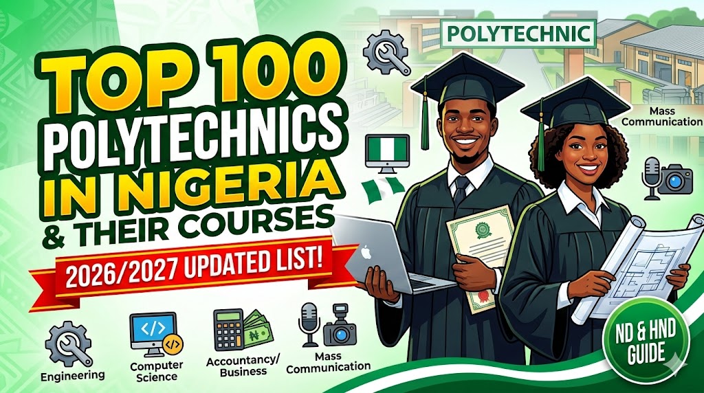top 100 polytechnics in nigeria and their courses
