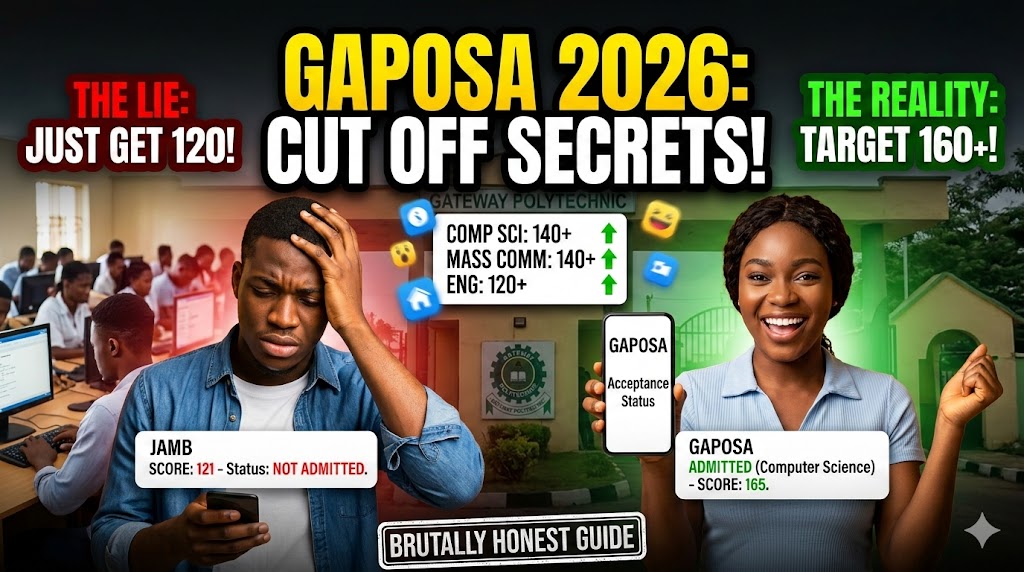 Gateway polytechnic cut off mark for all courses 2026