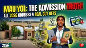 Modibbo Adama University Yola courses and Requirements 2026