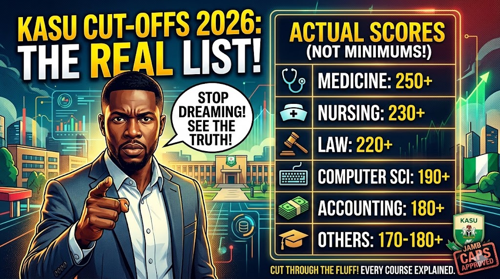 Kaduna State University cut-off mark for all courses