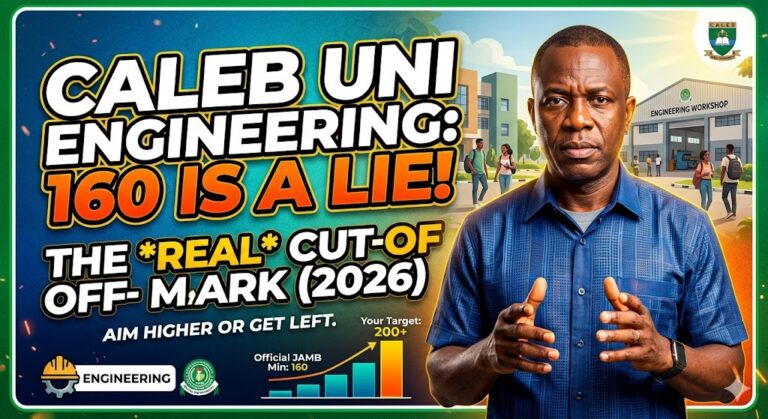 Caleb University cut-off mark for engineering