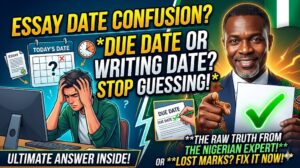 should the date on an essay be the due date