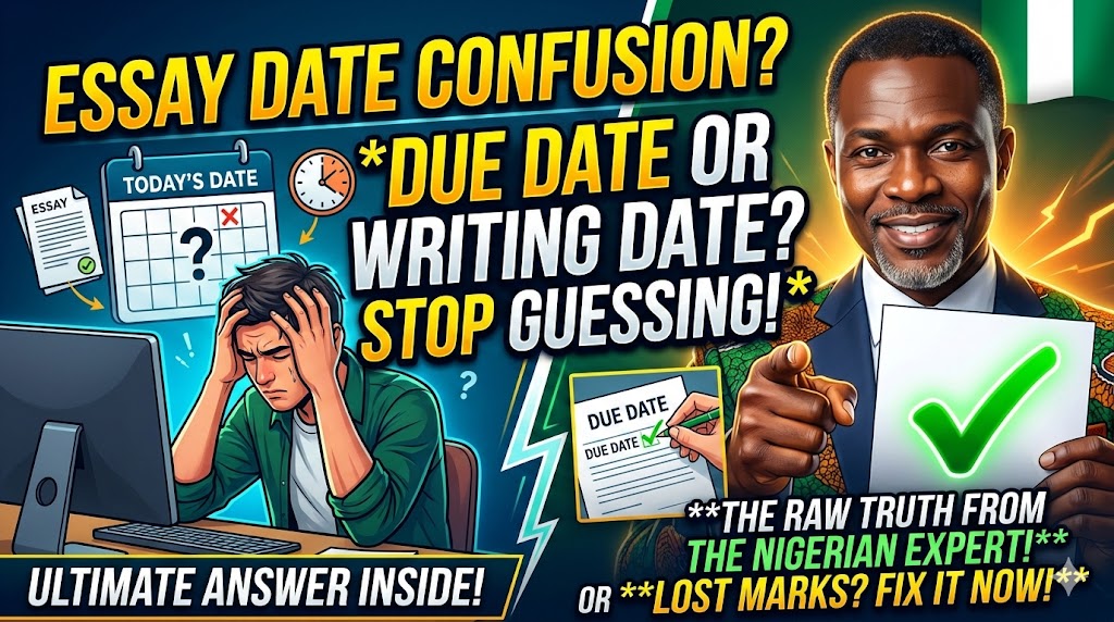 should the date on an essay be the due date