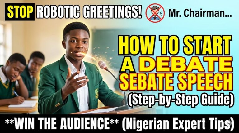 How to start a debate speech in school for students