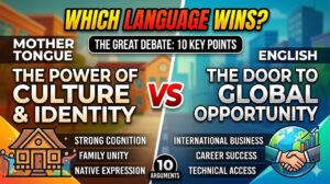 Debate on Mother Tongue vs English: 10 Debate Points