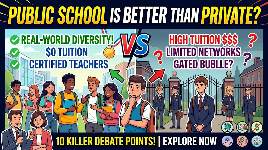 Debate on Public School is Better Than Private School Plus 10 Debate Points