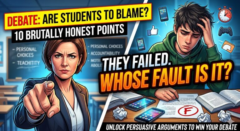 Students Are to Be Blamed for Their Failure Debate Points