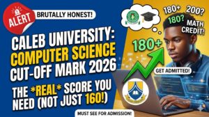 what is the Caleb university cut off mark for computer science 2026