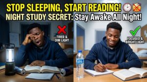 How to study late at night without feeling sleepy?