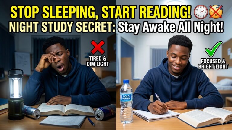 How to study late at night without feeling sleepy?