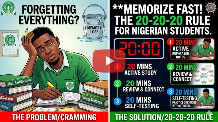 What is the 20 20 20 Rule for Memorizing? The Study Hack Nigerian Students Are Finally Getting Right