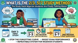 What is the 2/3, 5/7 Study Method? The Study Hack Nigerian Students Are Finally Talking About