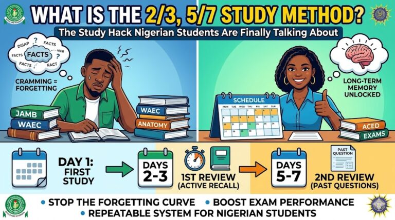 What is the 2/3, 5/7 Study Method? The Study Hack Nigerian Students Are Finally Talking About