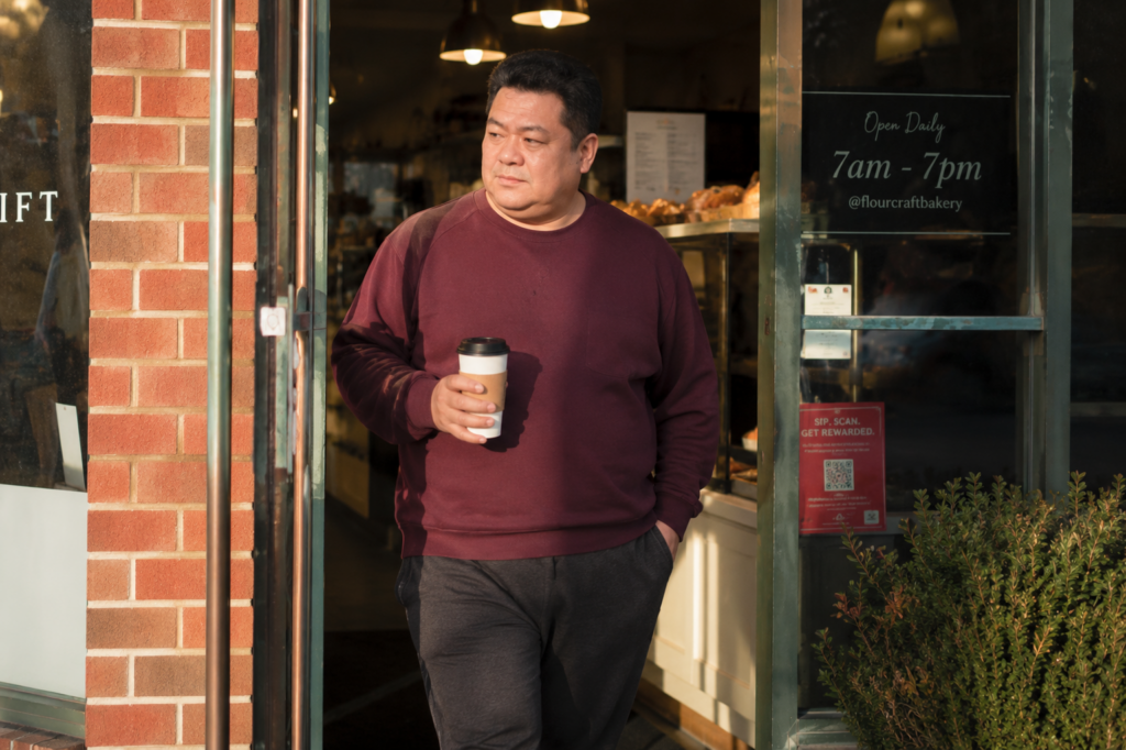 Burgundy Sweatshirt With Tapered Joggers