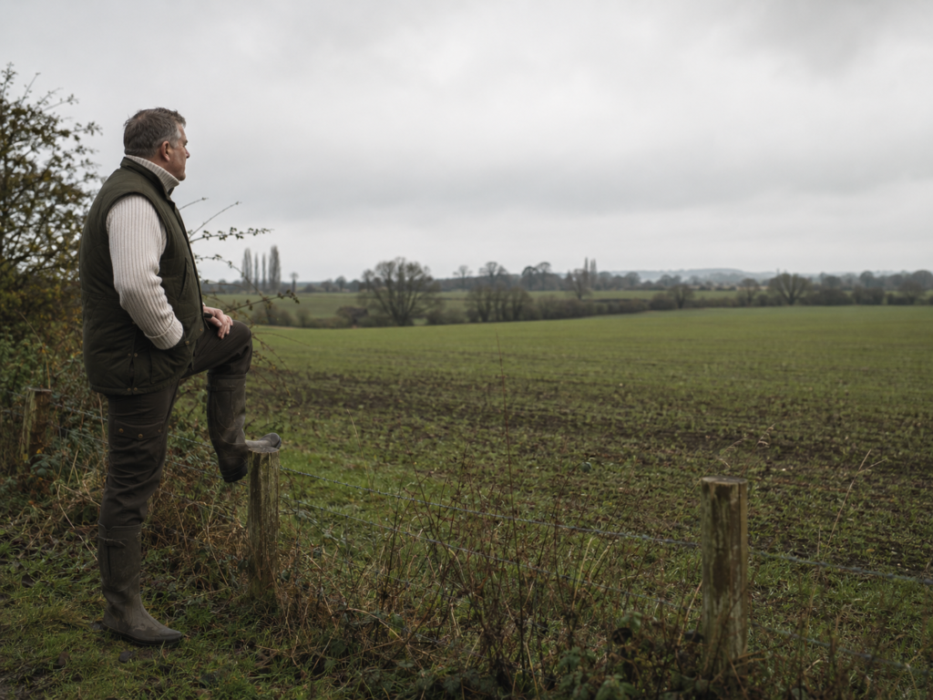 The Waxed or Quilted Gilet Over a Chunky Roll Neck