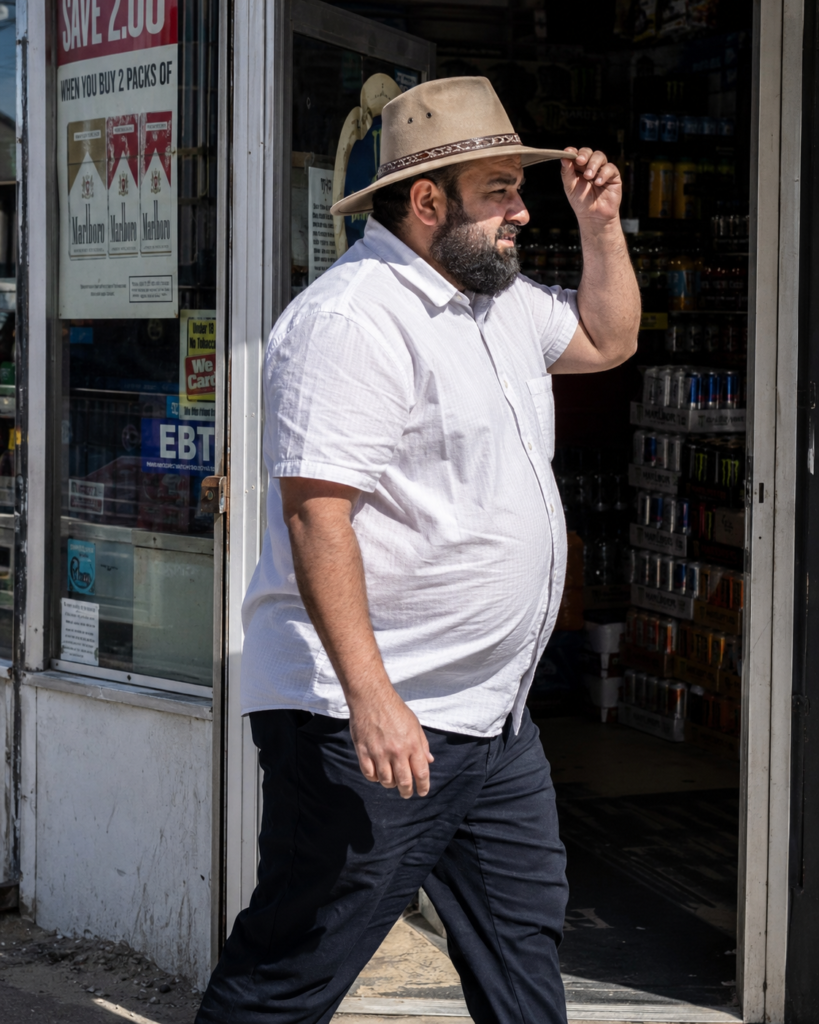The Wide-Brim Hat Paired With a Clean Simple Outfit
