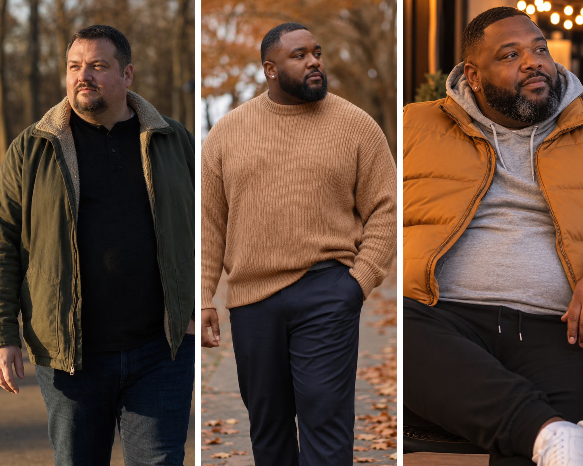 plus size men fall outfits