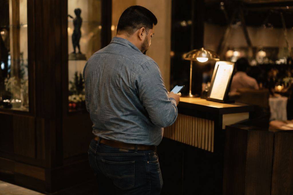 Chambray Shirt with Dark Wash Jeans for Date Night