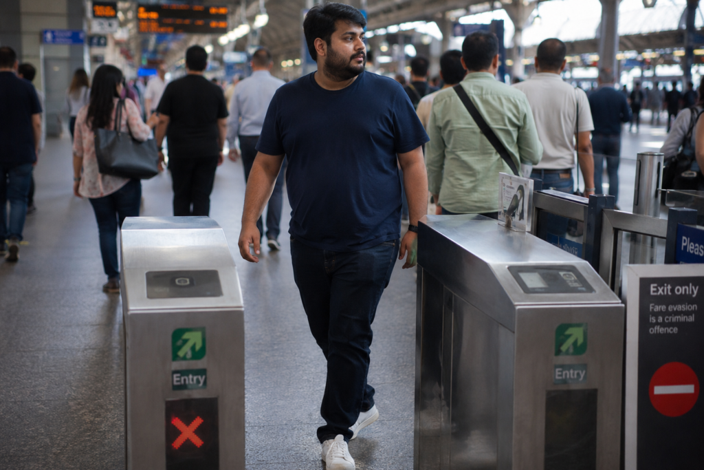 Navy T-Shirt, Dark Jeans, and Clean Sneakers Outfit Ideas for Fat Guys