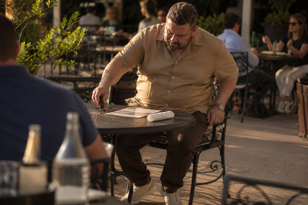 Short-Sleeve Button-Up With Straight Chinos