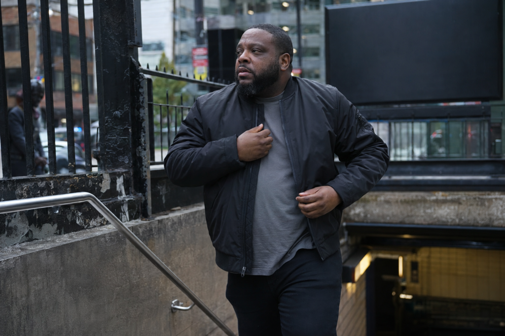 Structured Bomber Jacket for Transitional Weather