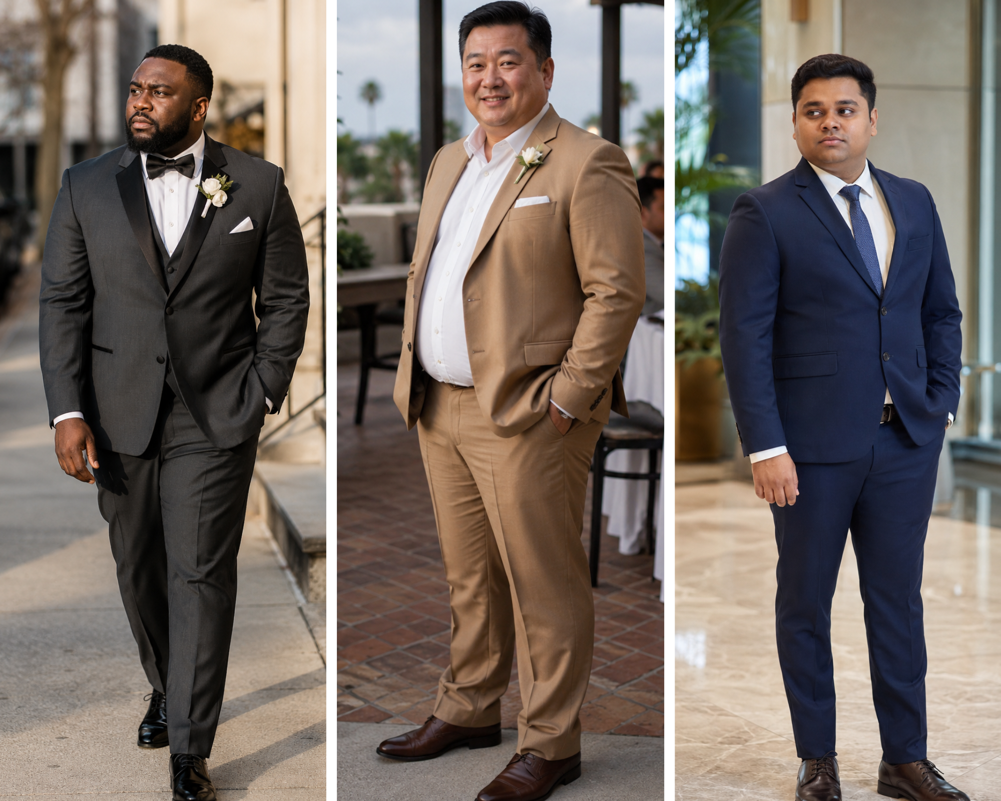 how tp choose groom suit for plus size