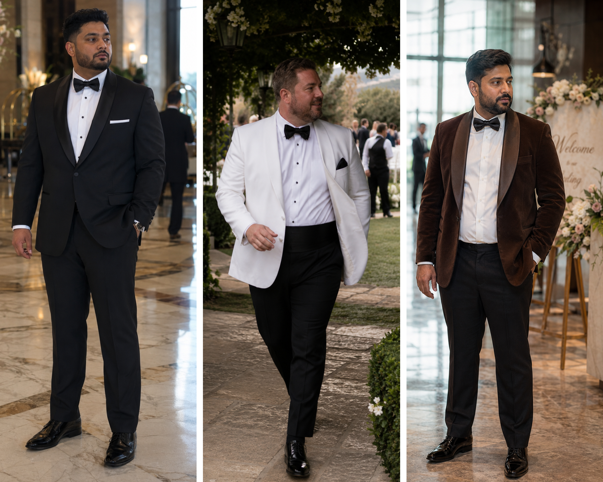 plus size men tuxedo wedding