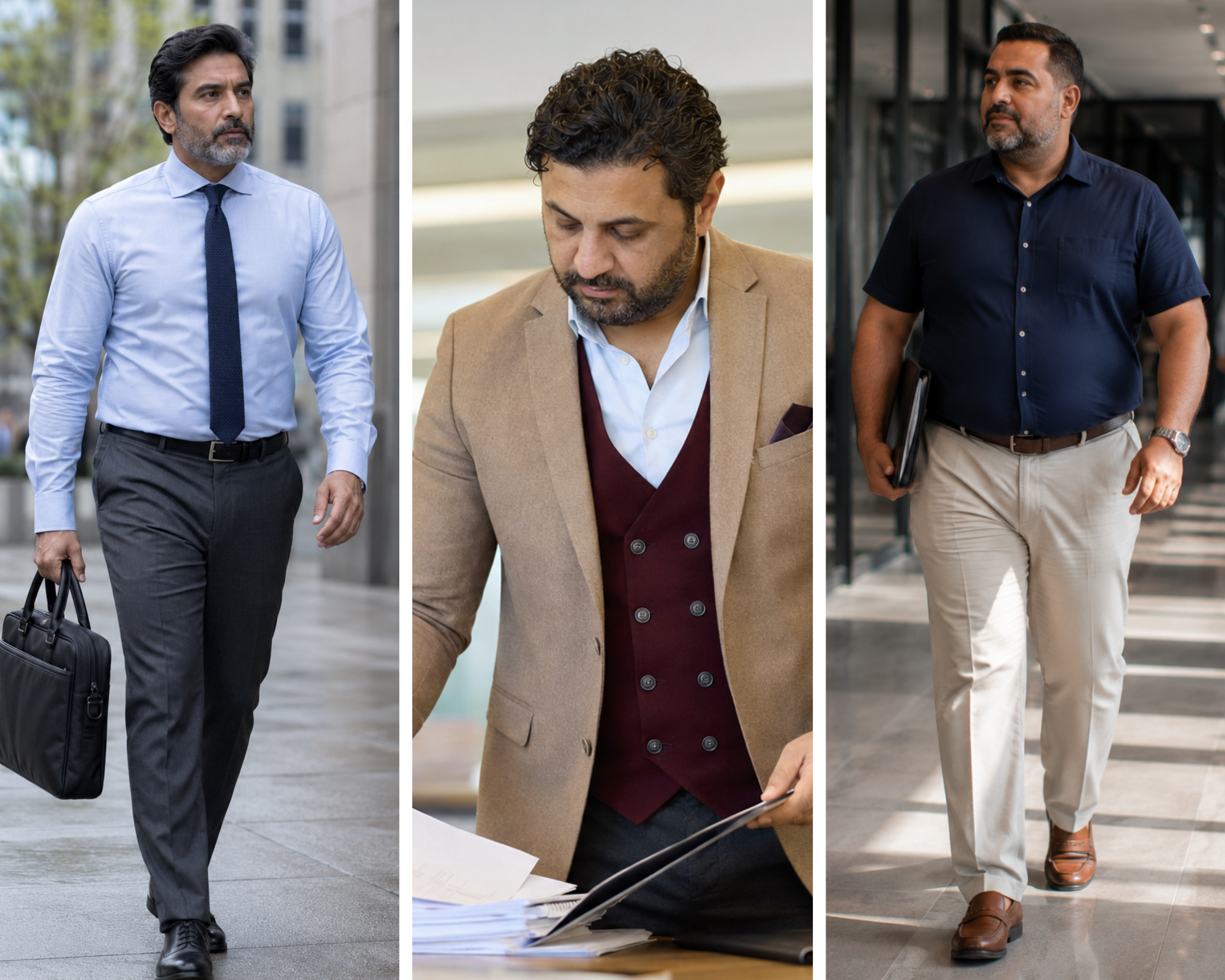 plus size men workwear outfits